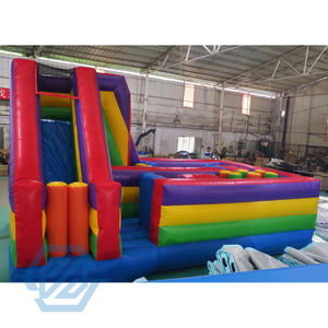 インフレータブル障害物コース ゲーム Bouncy Castle コンボ スライド付き 