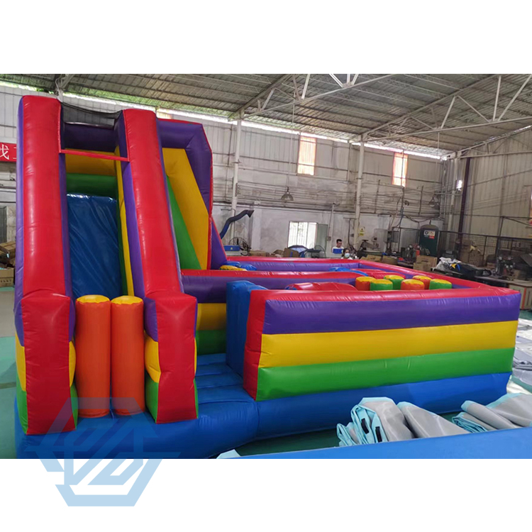 インフレータブル障害物コース ゲーム Bouncy Castle コンボ スライド付き 