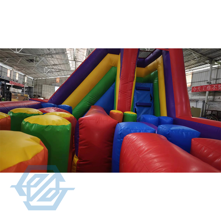 インフレータブル障害物コース ゲーム Bouncy Castle コンボ スライド付き 